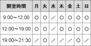 開室時間（新）